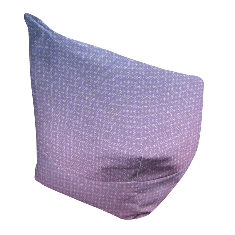 Sac de pois Kitterman, H 27 po x L 30 po x P 25 po, Housse de pouf, Bleu / rose