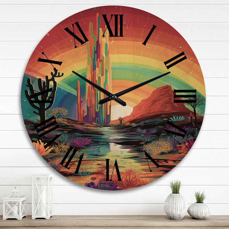 Horloge murale Saguaro, Très grand