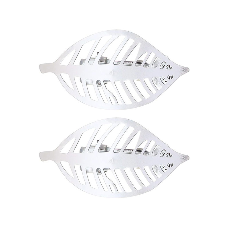 Ensemble de 2 embrasses à feuilles, Blanc