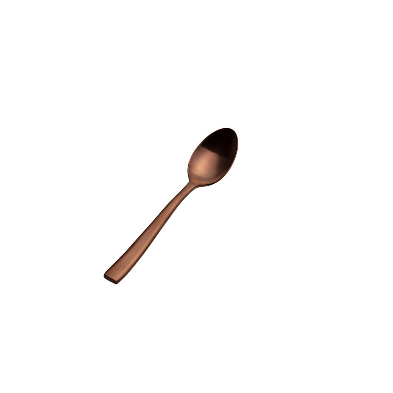 Manhattan Stainless Steel Teaspoon, Rose Gold Matte