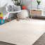 Joey Geometric Handmade Wool/Cotton Cream Area Rug-532663233