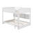 Queen Over Queen Bunk Bed With Built-In Storage Cabinets And Charging Station-1226826280