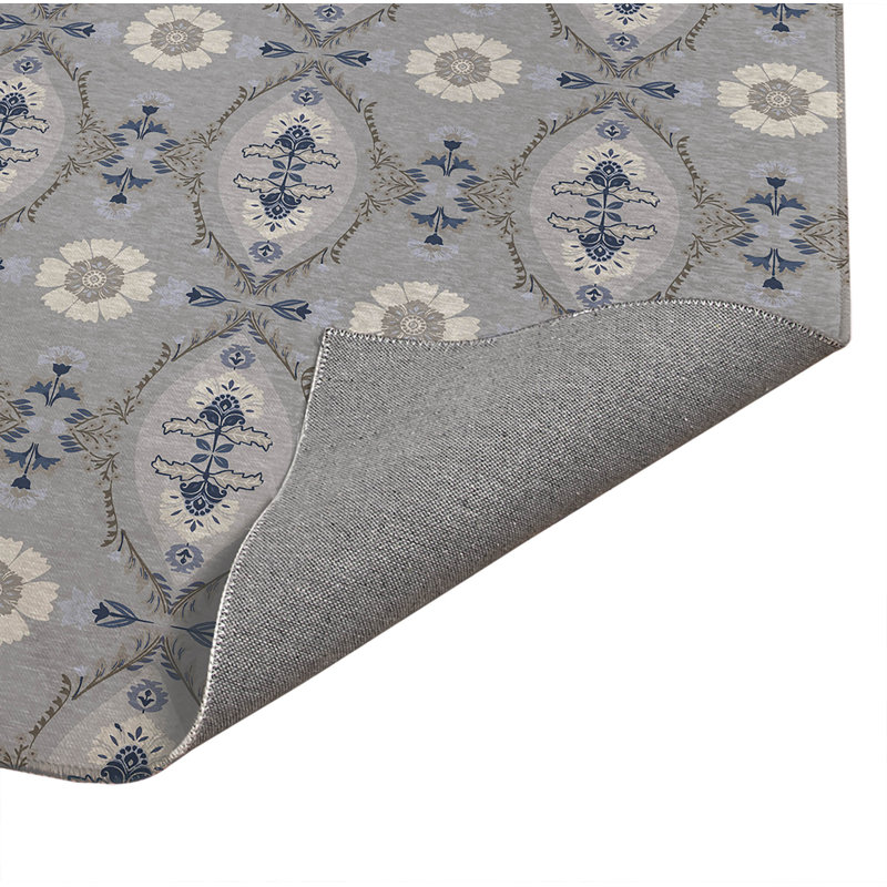 Tapis de cuisine Reeva, Gris, Rectangle 5 pi x 3 pi
