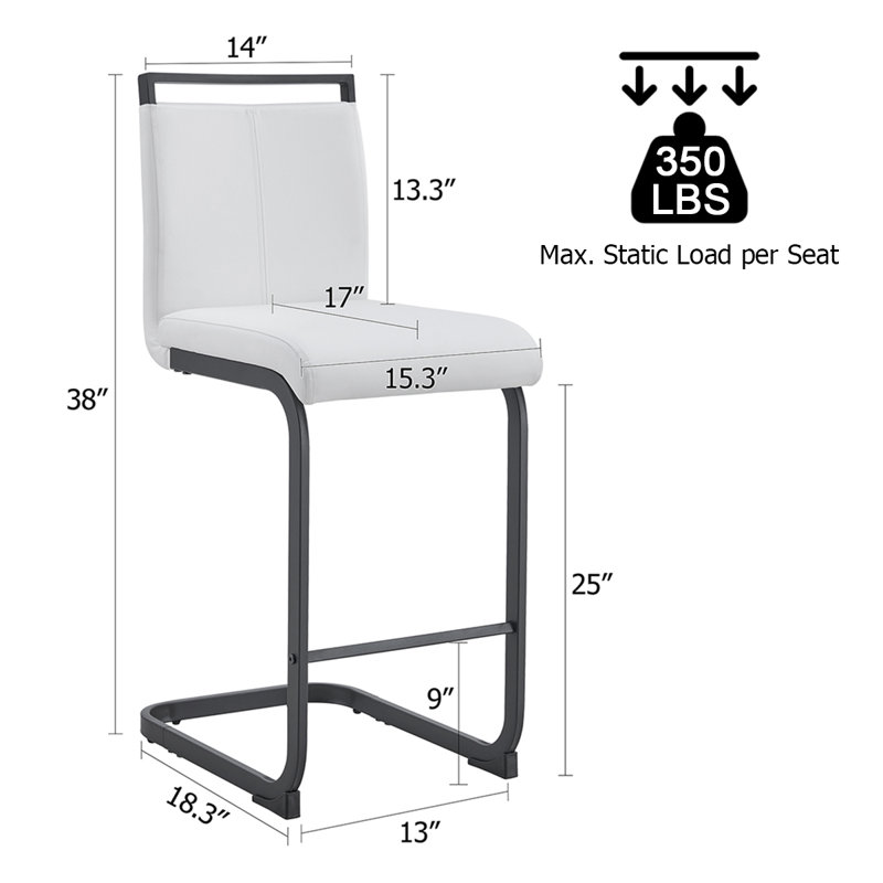 Tabouret de comptoir 25 po Meleigha, 2, Beige