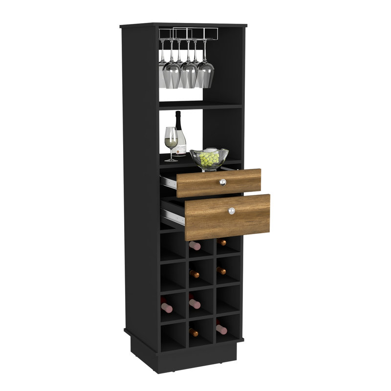 Bar avec 12 casiers à vin et 2 tiroirs