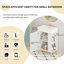Meuble-lavabo à tablettes ouvertes 21,6 po avec lavabo en céramique-1057252564
