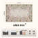 Floral Vintage Washable Beige Area Rug with Non Slip Backing - Low Pile Durable Carpet for Living Room, Bedroom, Dining Room or Office Decor