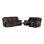 Brun avec console inclinable, inclinaison manuelle, riche revêtement, console idéale en brun, tissu, 2 porte-gobelets, primaire