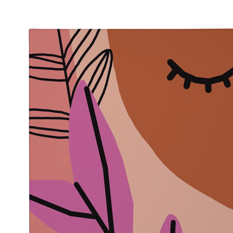 «Kariya Peace Love Flowers» par Kate Aurelia Holloway - ensemble de 2 impressions sur toile tendue