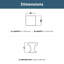 Lombard 1" Length Square Knob Multipack