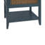 Table d'appoint à 2 tiroirs avec naturel - pour chambre à coucher, bureau. Table de bout en placage de bois massif, poignée en métal, stable et design 2. Poignée. . 22,19 po de profondeur, 15,9 po de largeur, 28 po de hauteur. Idéal salon, bureau