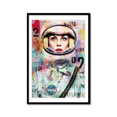 Jean Shrimpton by Maria Pareja - Single Picture Frame Print
