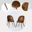 Chaises d'appoint rembourrées avec dossier incurvé et pieds d'appoint robustes en métal-1681867669