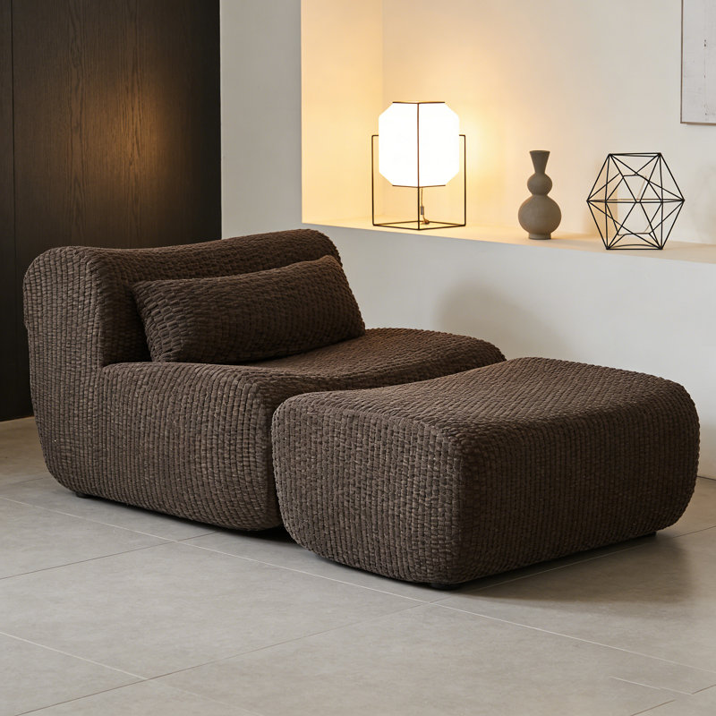 Canapé modulaire surdimensionné pour salon, Brun