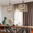 Gatlin 4-Light Handmade Wood Small Square/Rectangle Pendant
