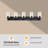 5-Light Bathroom Vanity Lights Over Mirror, Black Bathroom Vanity Light, Wall Sconce Light with Clear Glass, for Bedroom, Living Room.-2060642304