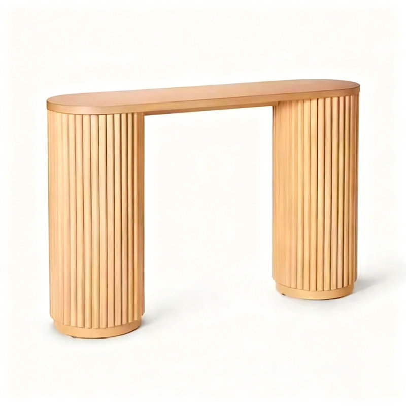 Retro Minimalist Practical Console Table, 31.5" H x 55.12" W x 13.78" D