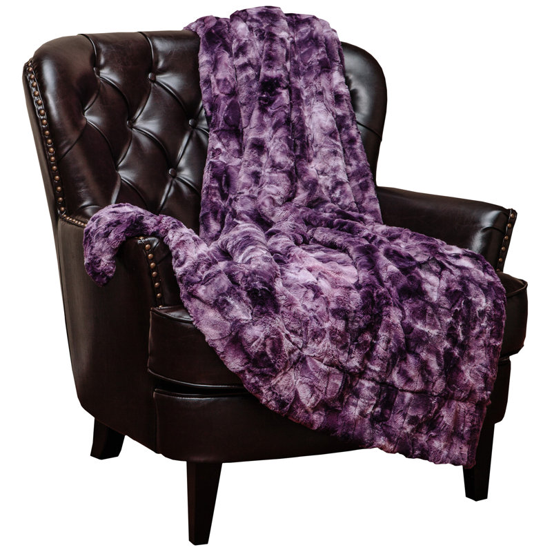 Woven Blanket, Aubergine, 50" W x 65" L