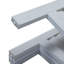 Paravent en bois de sycomore pliable Old White - 4 panneaux, panneau d'optimisation de l'espace blanc, utilisation polyvalente, rehausser