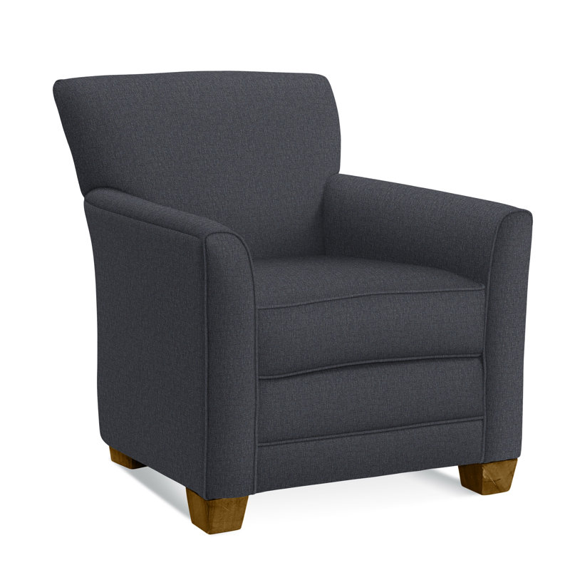 Buckley Armchair, Havana Finish, Ivory Crypton Performance; 0886-91