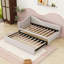 Lit de jour simple avec dossier en L et lit gigogne simple-480821642