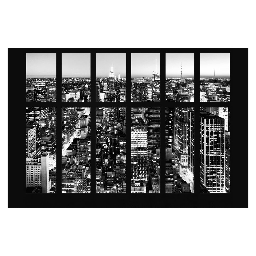 Matt Fototapete Fensterblick Manhattan Skyline 3,2 m x 480 cm