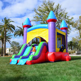 HeroKiddo Jelly Bean Commercial Grade Bounce House with Slide (with Blower), No Pool