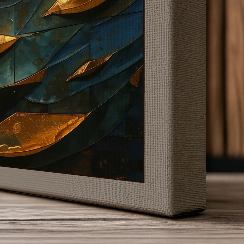 Sun and Tides Boho - Wrapped Canvas, 18x12 - 45.7 x 30.5 cm, Taupe Border