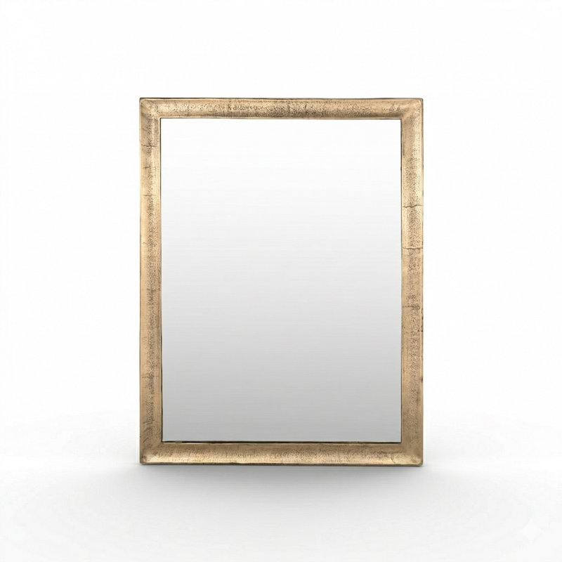 Miroir mural rectangulaire en métal, H 30 po x l 40 po