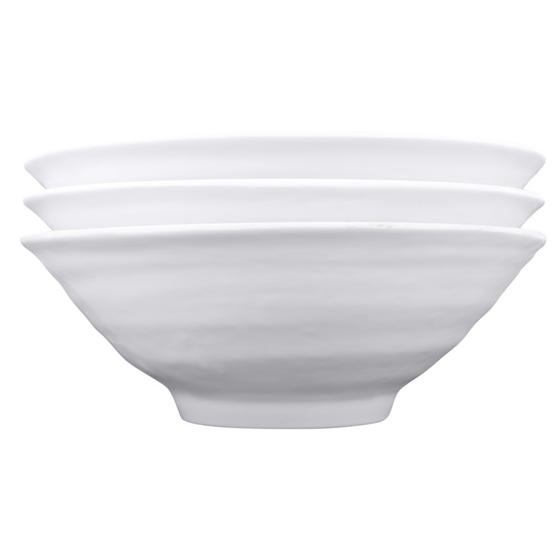 Elite Global Solutions Zen Melamine Serving Bowl, White