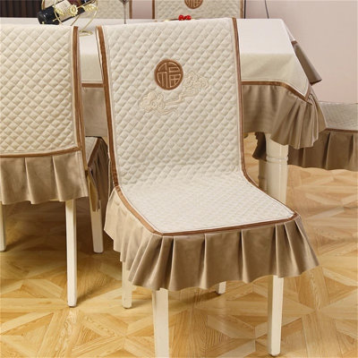 Polyester Box Cushion Dining Chair Slipcover