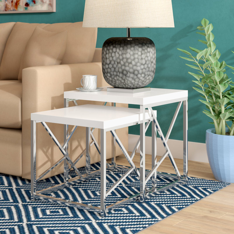 Thurber Nesting Tables, White