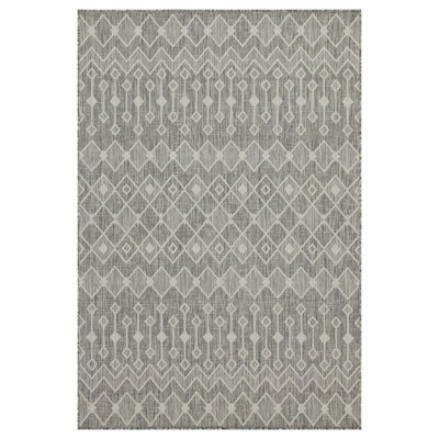 Sunshine GC_HAR2021 Silver 7 ft. 10 in. x 10 ft. 3 in. Indoor/Outdoor Area Rug