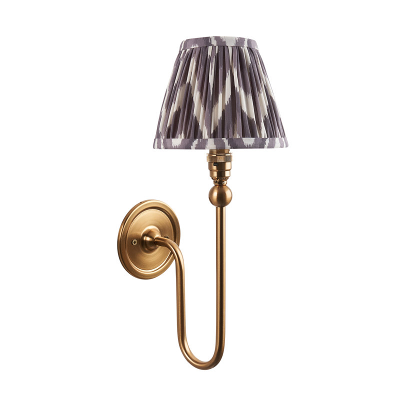 Santiago Steel Armed Sconce, 37cm H x 16cm W x 22cm D, Grey