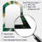 Green and Gold Liquid Magic I - Abstract Asymmetrical Decorative Wall Mirror, Modern Arch Mirror, Printed Metal Art-397049707
