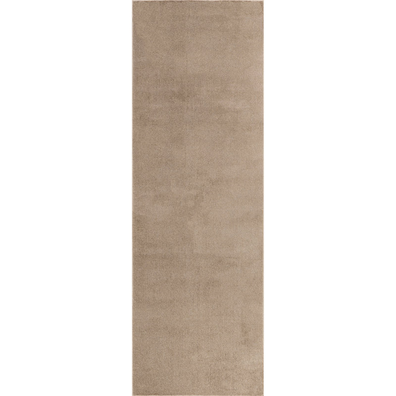 Argelia Solid Machine Washable Area Rug, Runner 2'6" x 8'