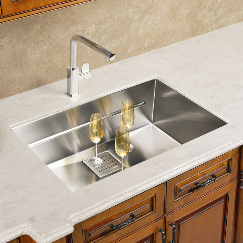 Peak 17.75" L x 16.87" W Undermount Kitchen Sink