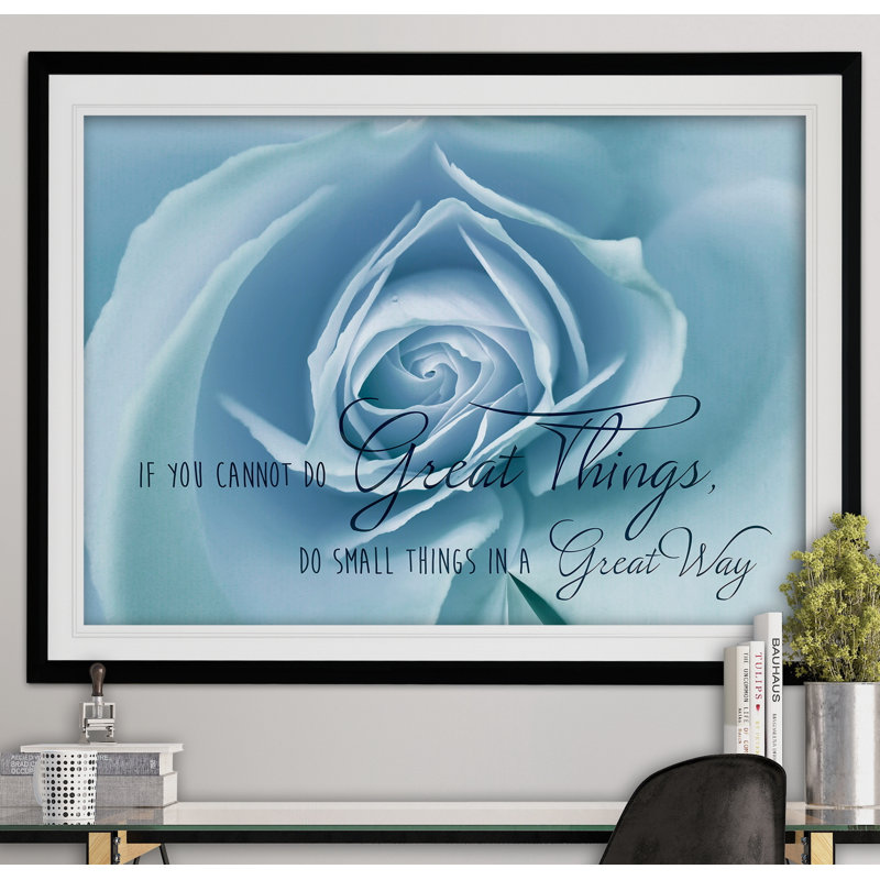 Do Great Things - Reproduction de cadre photo, H 20 po x l 24 po x P 1,5 po, Noir