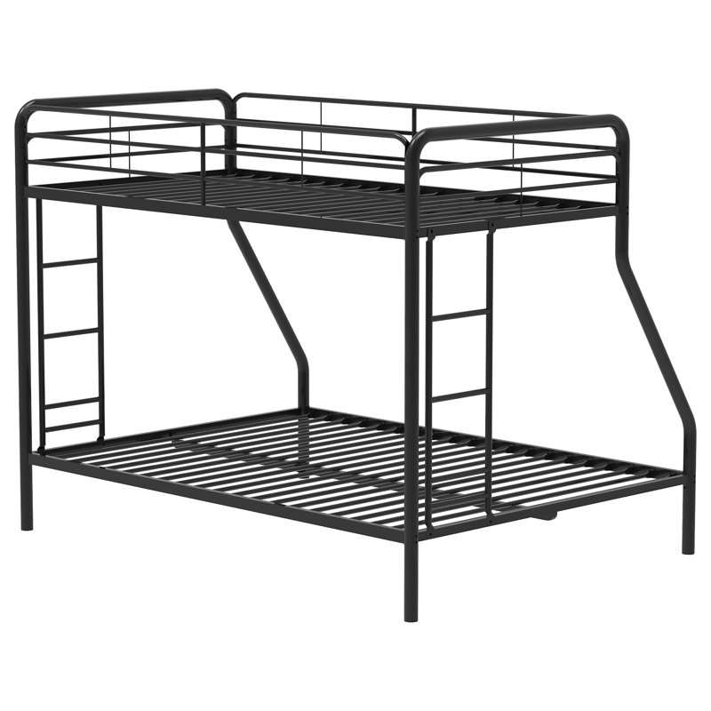 Gentry Twin Over Full Bunk Bed, Black
