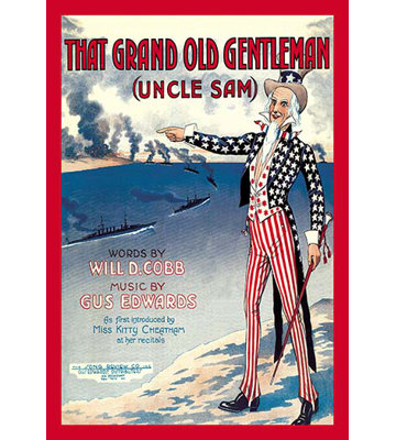 Grand affiche rétro pour homme (oncle sam)