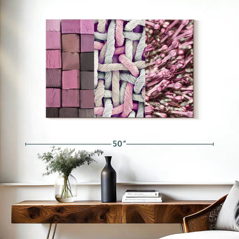 Kerner Pink Things, 26" H x 39" W