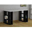 Simone Modern Desk with Built-in Bookcase – Stylish Workspace Desk with 6 Open Shelves-24070010-94592015-134172670