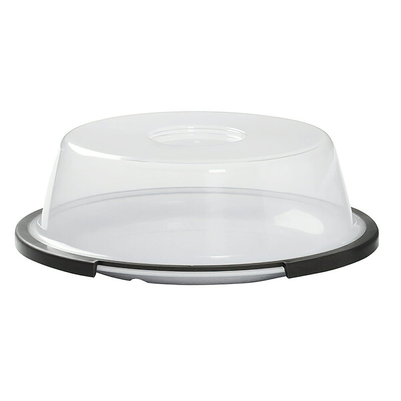 Couvre-assiettes en plastique réutilisables GET CO-107-CL pour wp-10, transparent (ensemble de 12)