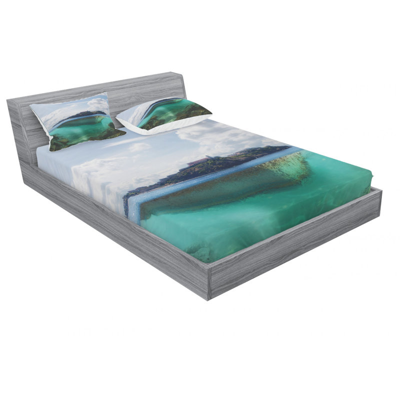 Microfiber Sheet Set, Queen Sheet Set with Fitted Sheet