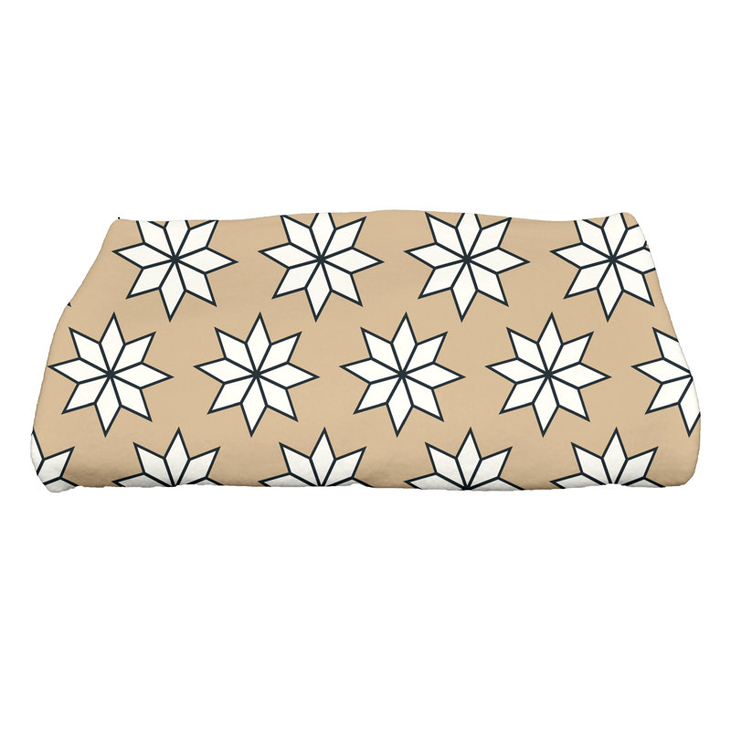 Bath Towel, Taupe/White/Black