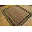 Antique American Hooked Rug Small Scatter Size Wool Multicolor