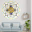 Horloge murale surdimensionnée de 36 po pour le salon avec de vrais engrenages en mouvement style italien-91717529