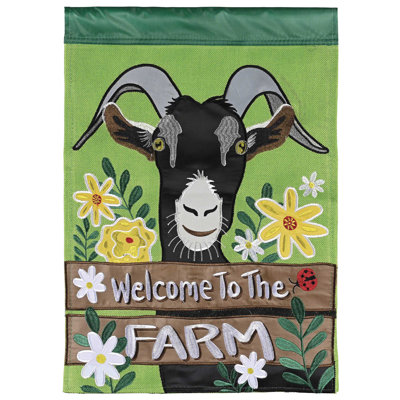 Drapeau de jardin Bienvenue à la ferme