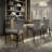 Upholstered Counter Stool with Metal Frame