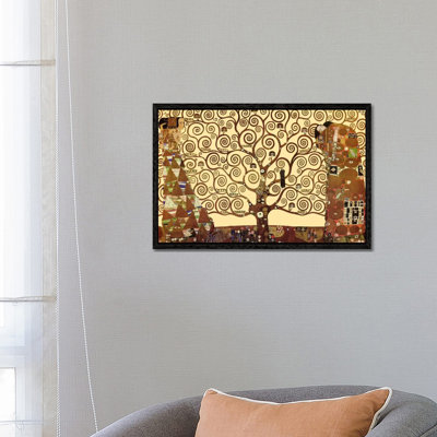 The Tree Of Life by Gustav Klimt - Floater Frame Painting on Canvas
